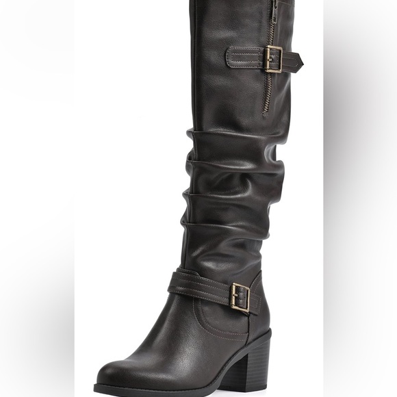 White Mountain Brown Over the Knee Boots - Picture 1 of 15